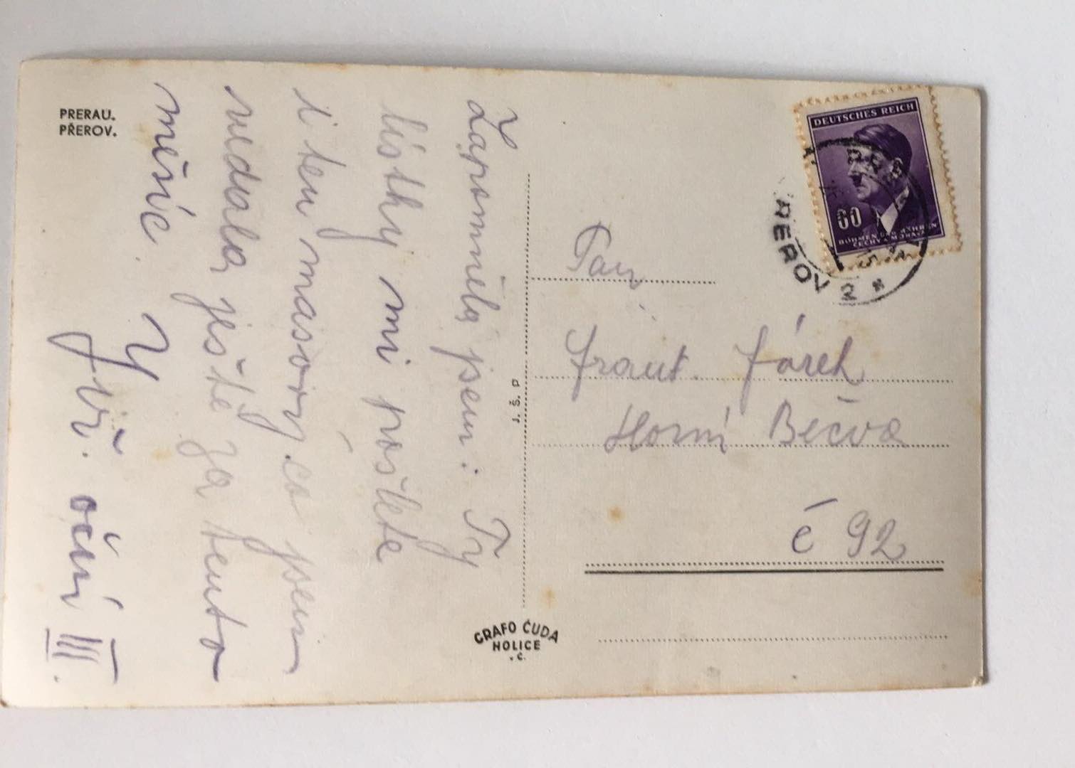 Pohlednice - Městská nemocnice v Přerově