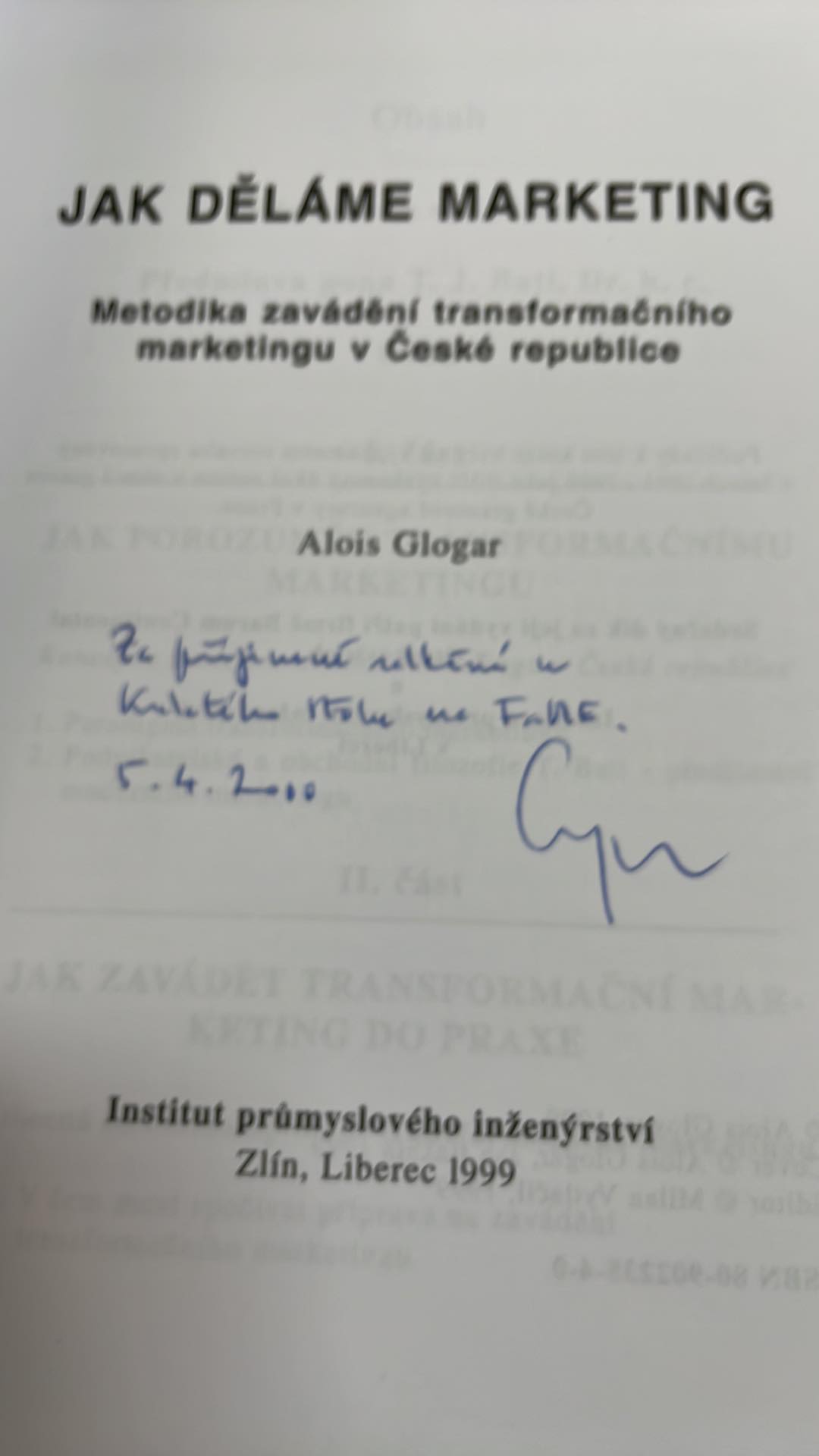 Alois Glogar - Jak děláme marketing