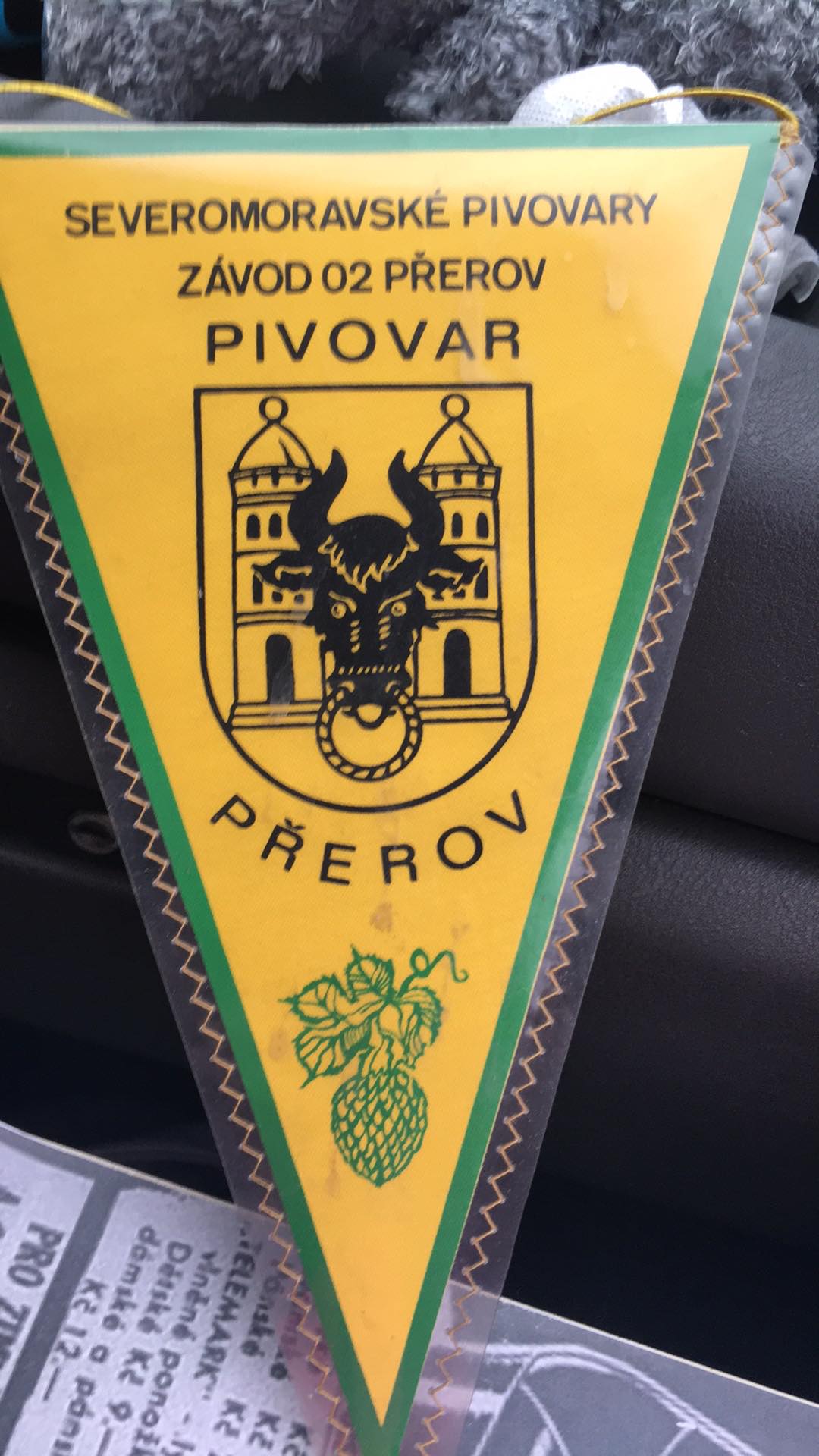 Reklamní vlaječka pivovar Přerov