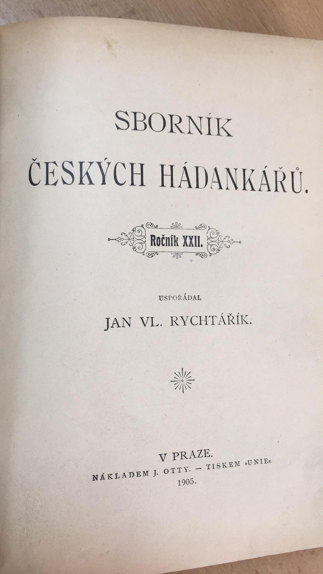 Jan Vl. Rychtařík - Sborník českých hádankářů