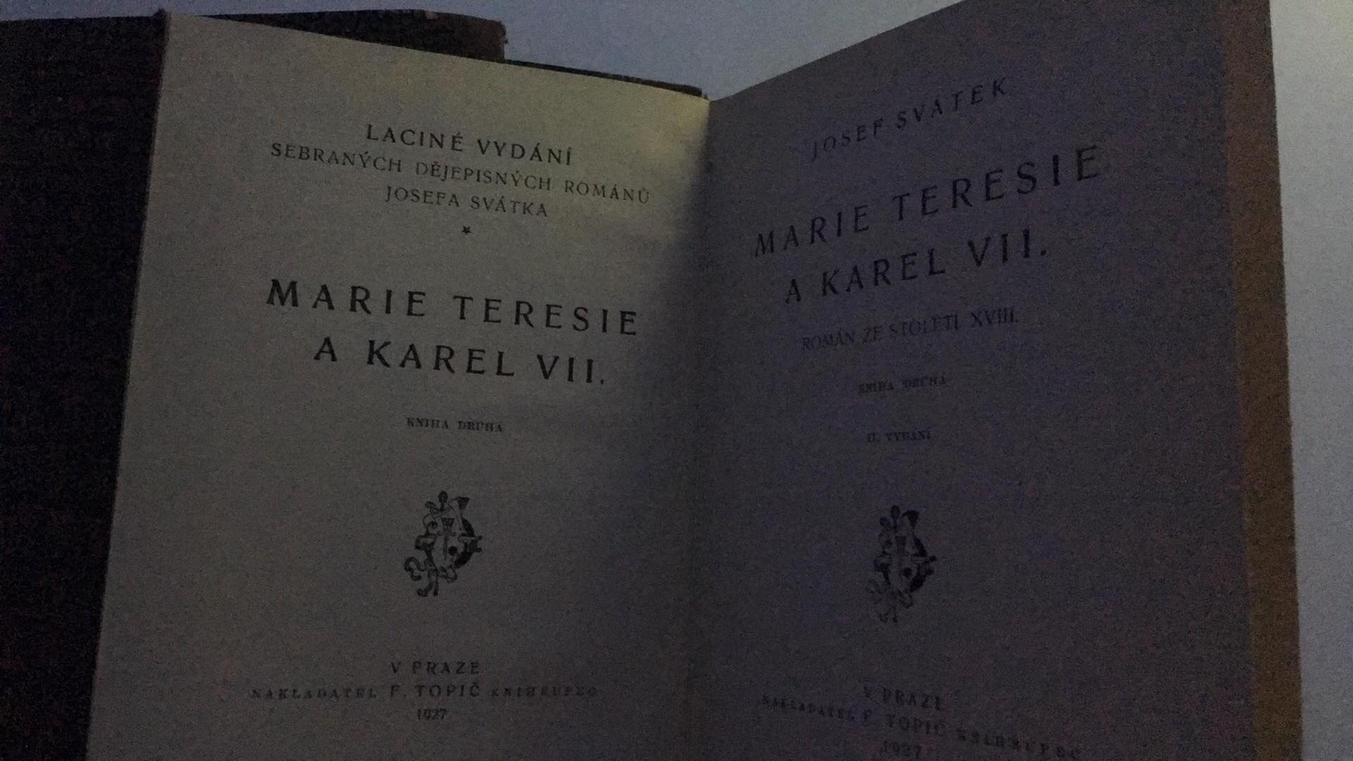 Josef Svátek - Marie Teresie a Karel VII.