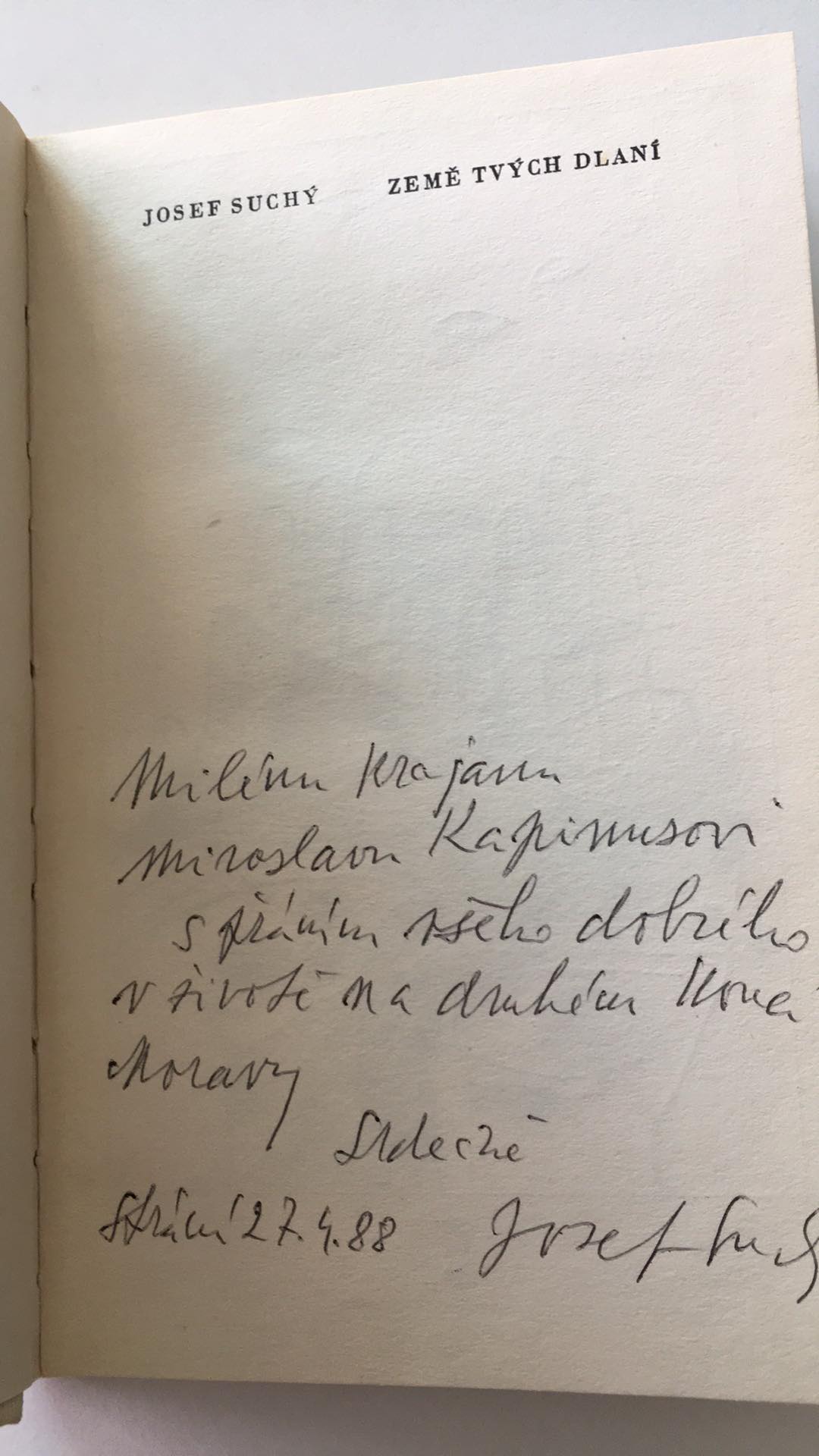 Josef Suchý - Země tvých dlaní