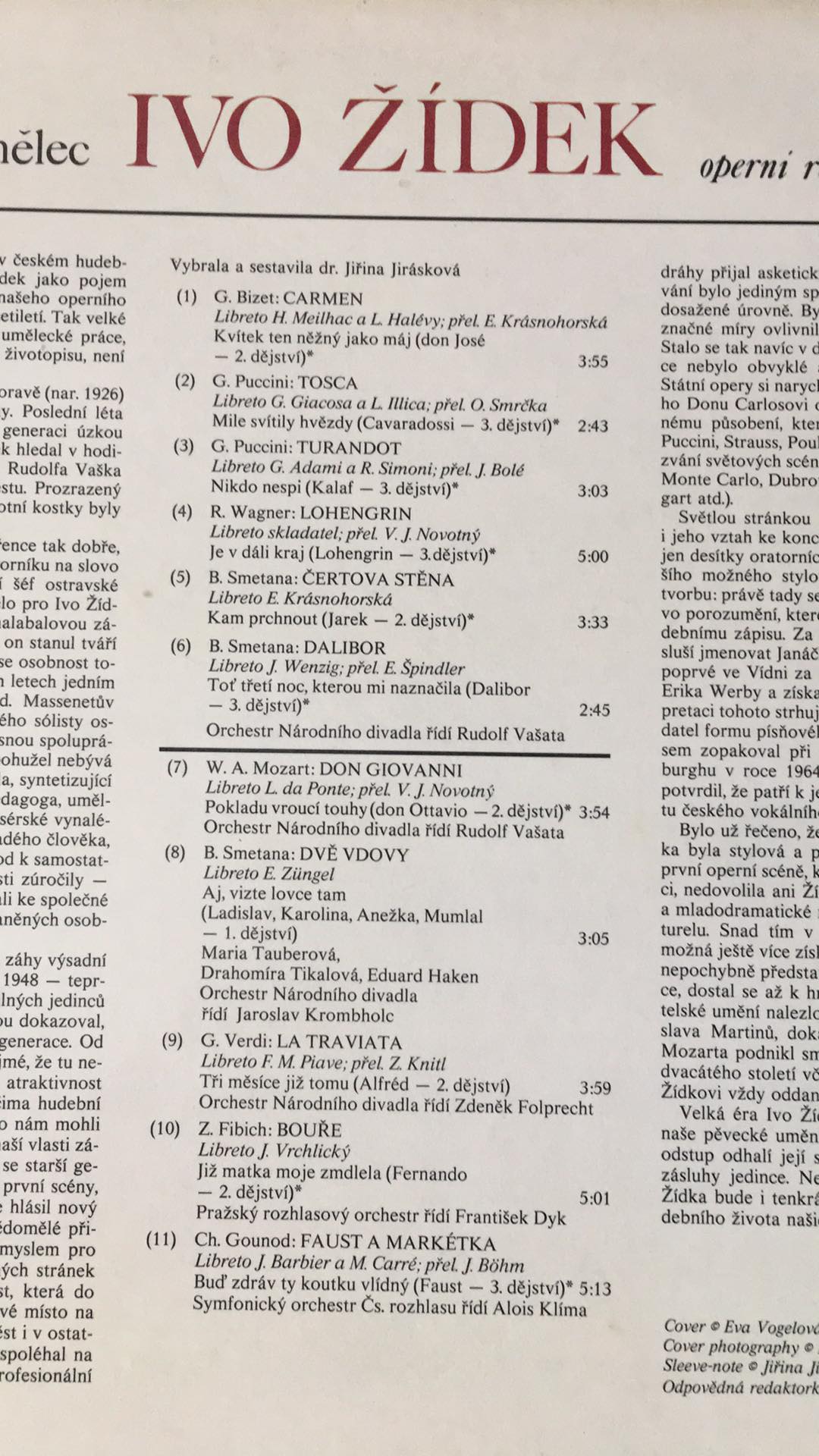 LP Ivo Žídek Operní recitál