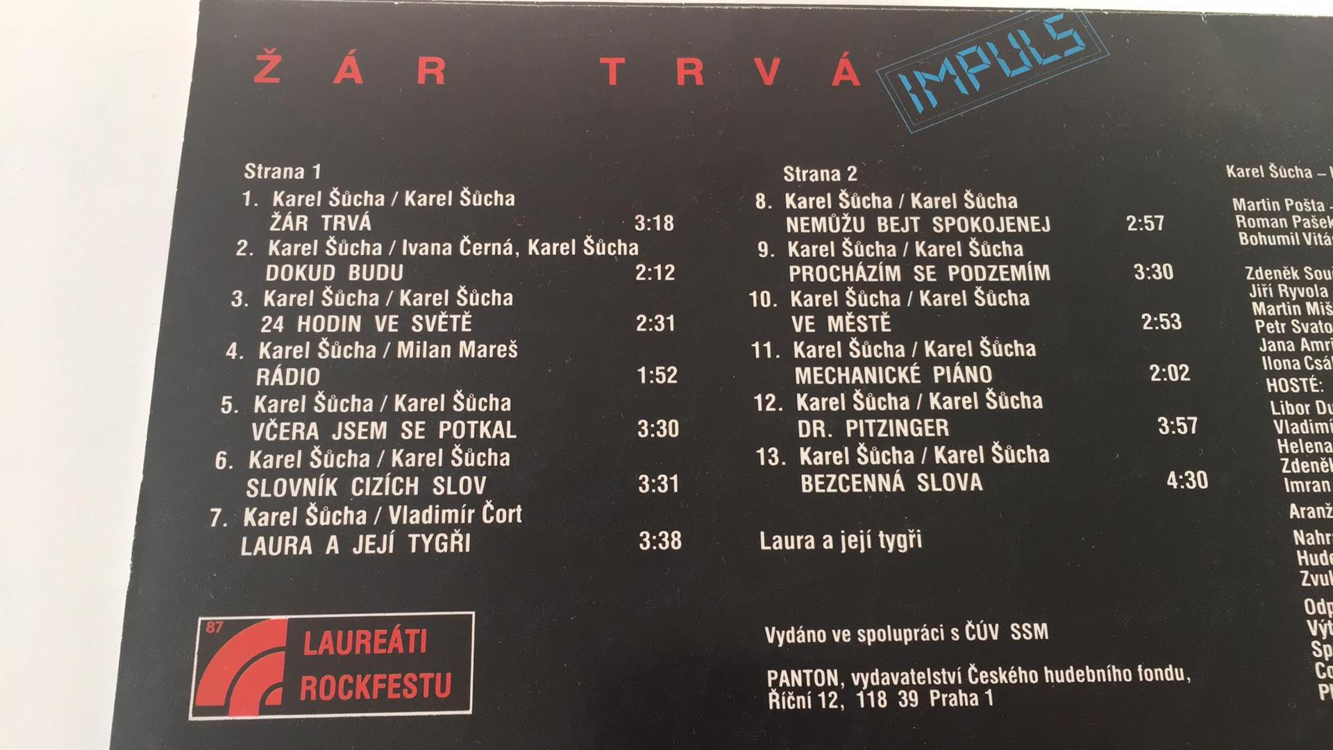 LP Laura a její tygři - Žár trvá