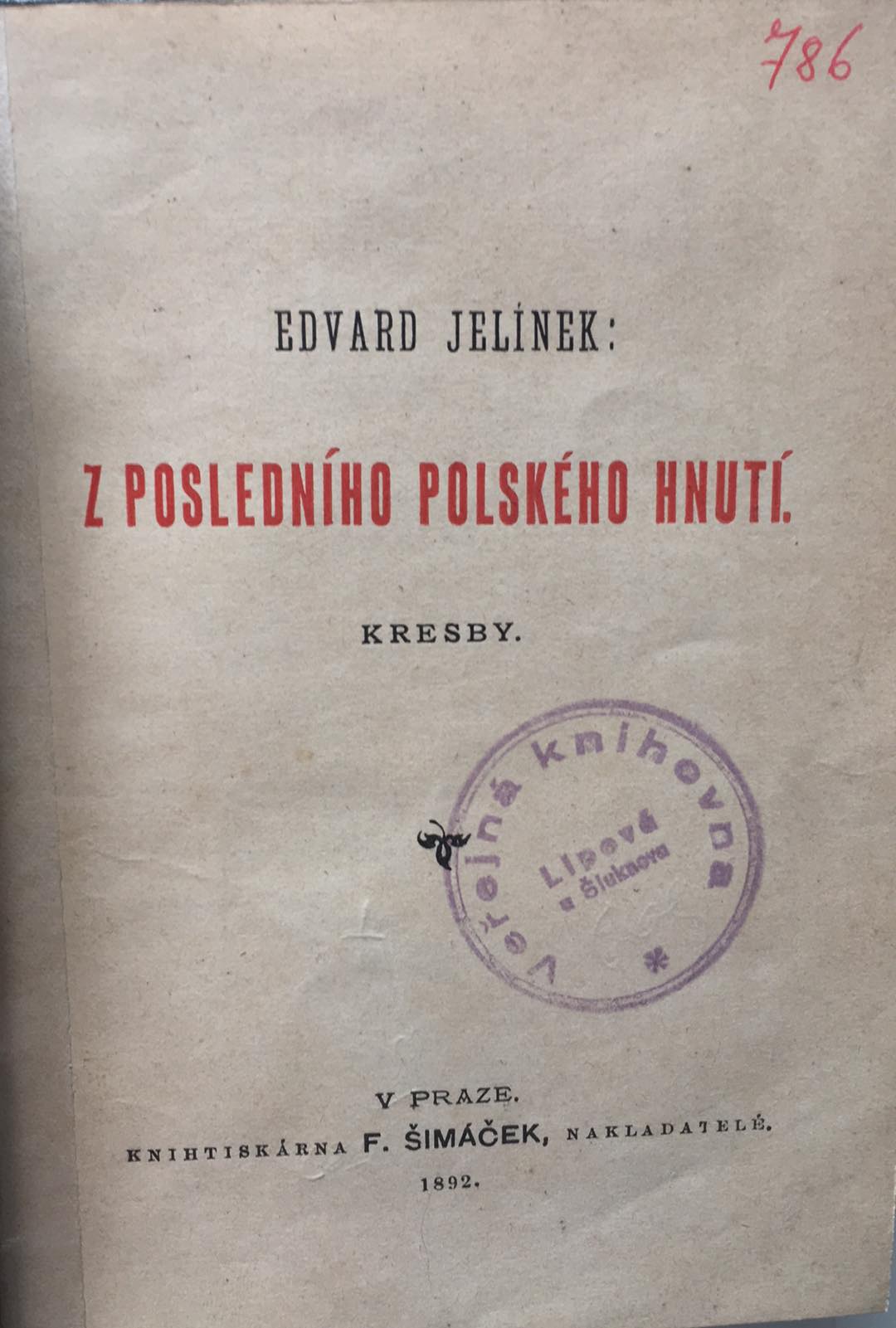Edvard Jelínek - Z posledního polského hnutí