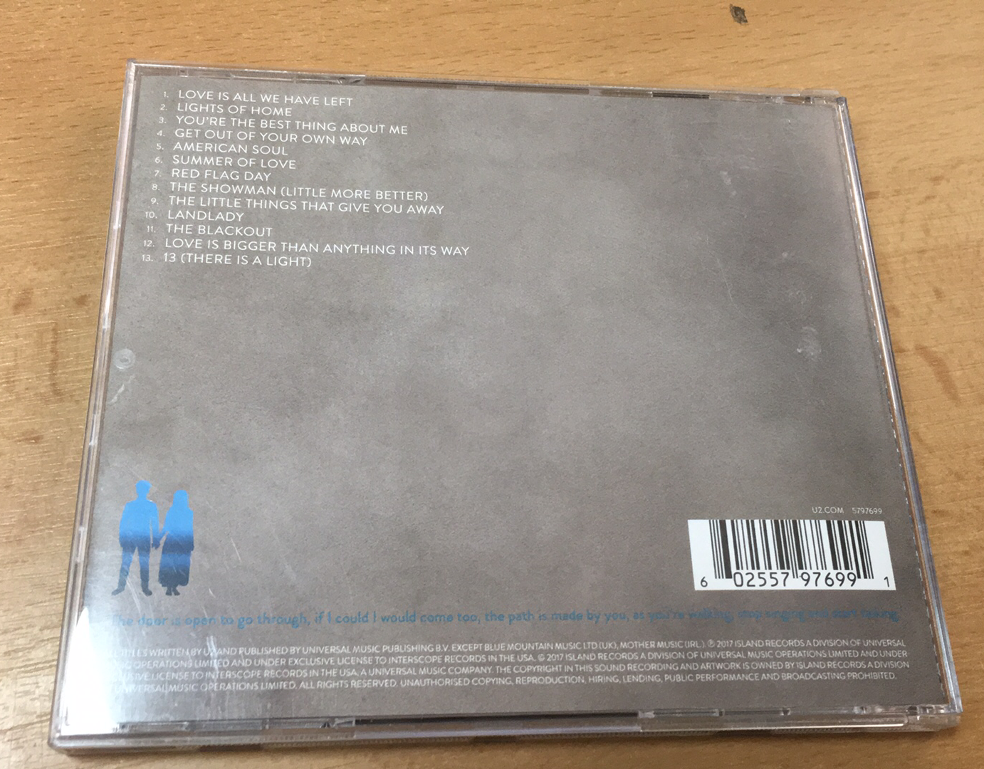 CD U2 SONGS OF EXPERIENCE