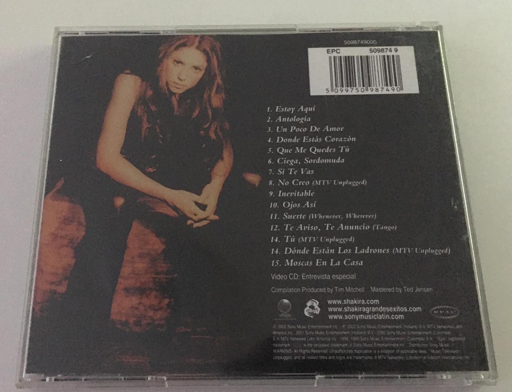 CD Shakira GRANDES EXITOS