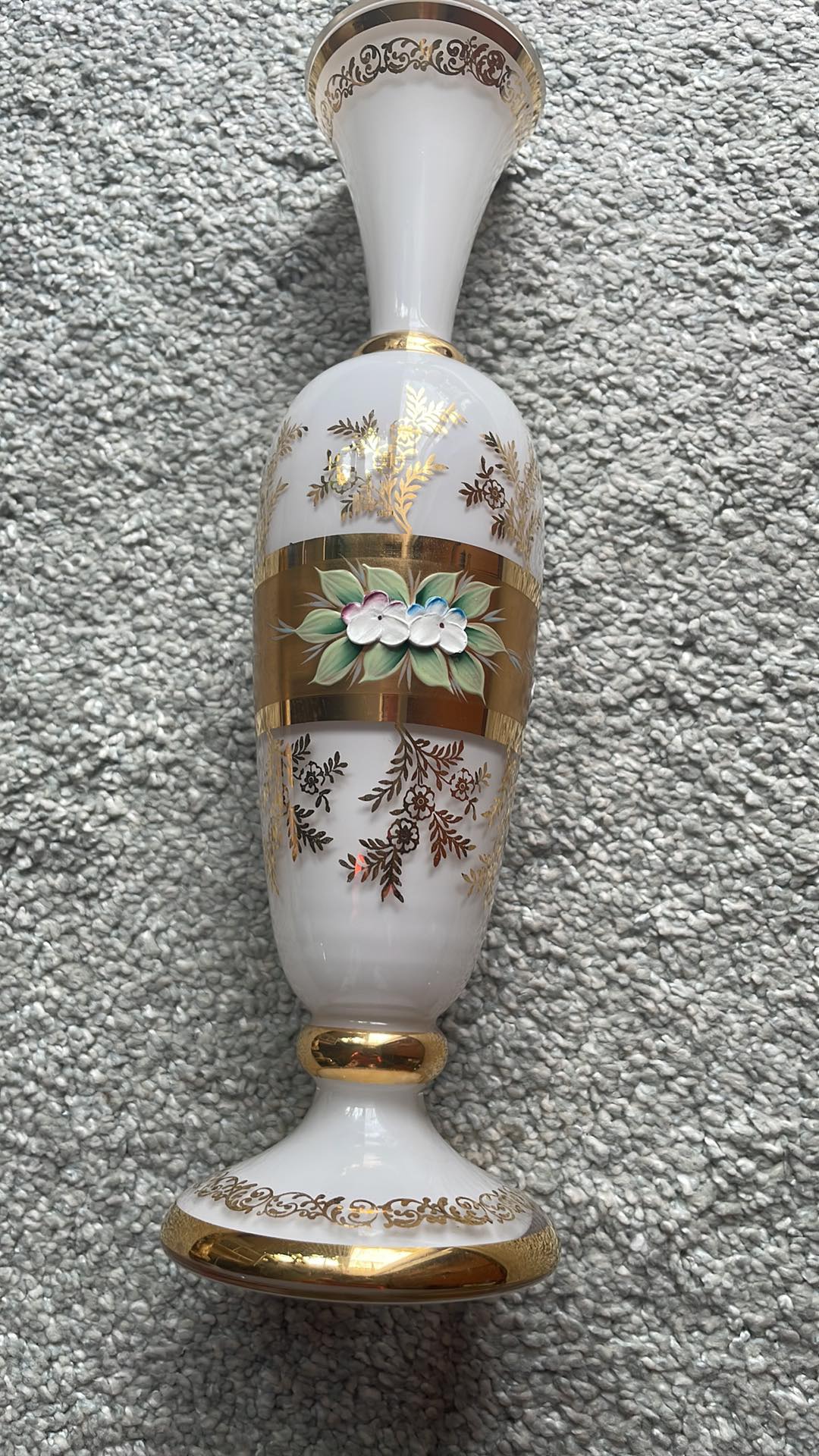 Váza Nový Bor kobaltové sklo