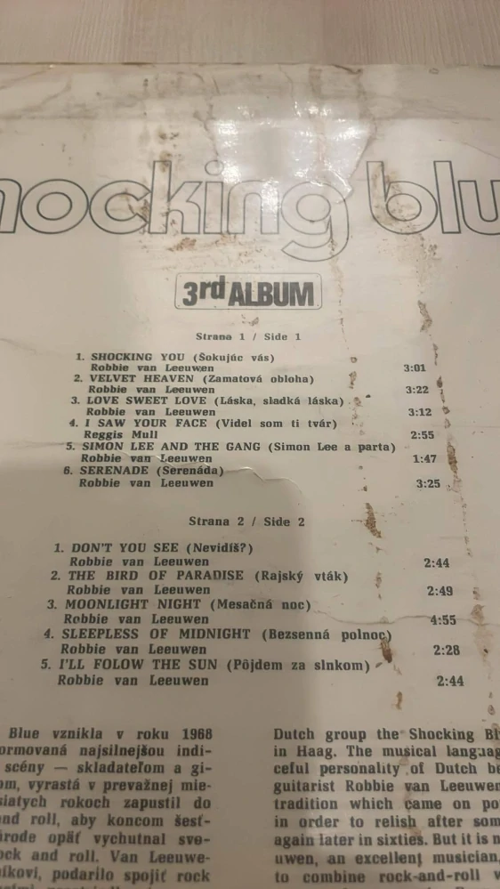 LP SHOCKING BLUE 3rd ALBUM