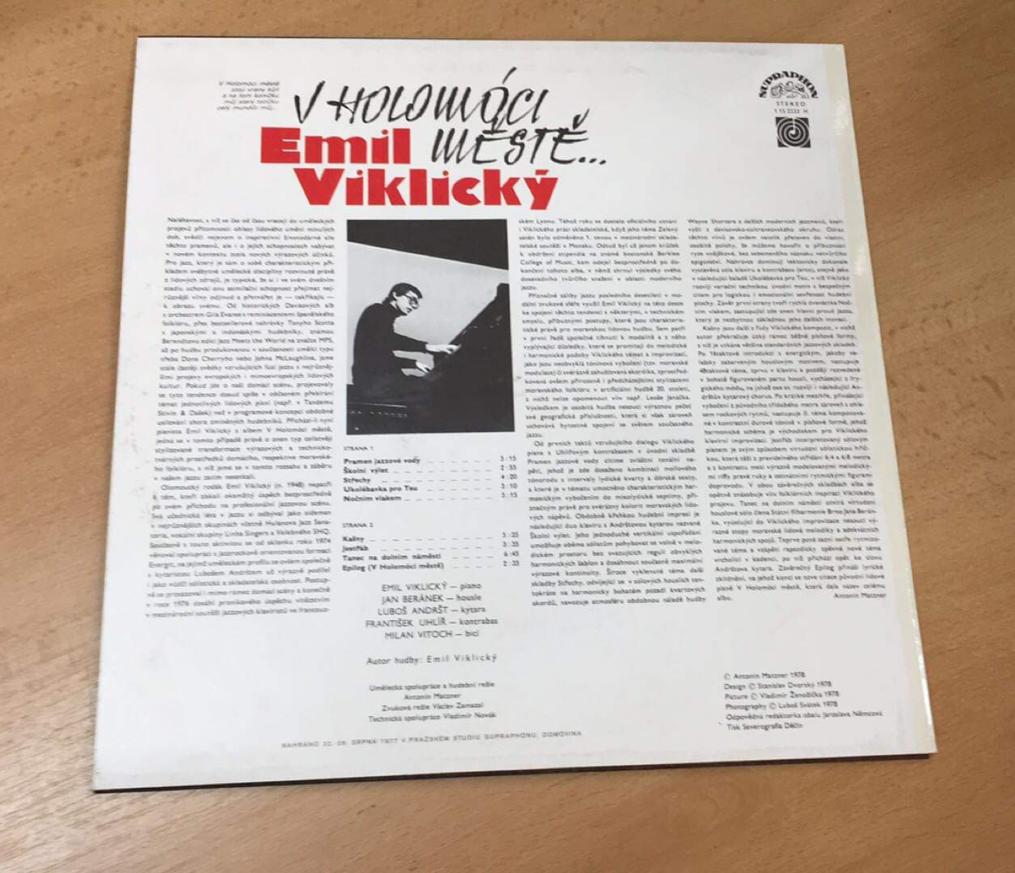 LP EMIL VIKLICKÝ - V HOLOMÓCI MĚSTĚ