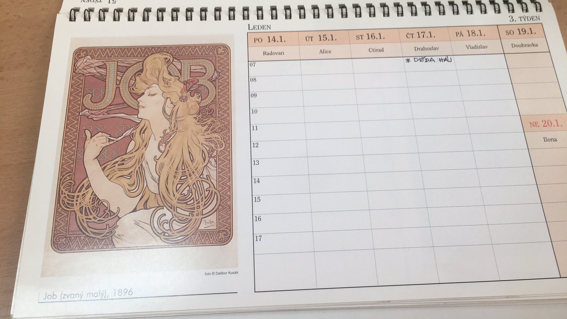 ALFONS MUCHA - KALENDÁŘ 2002