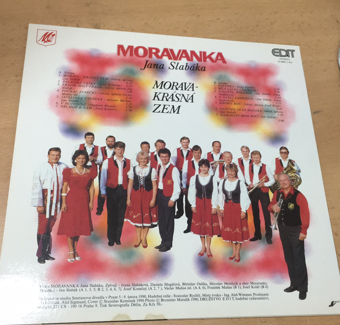LP MORAVA JANA SLABÁKA - MORAVA - KRÁSNÁ ZEM