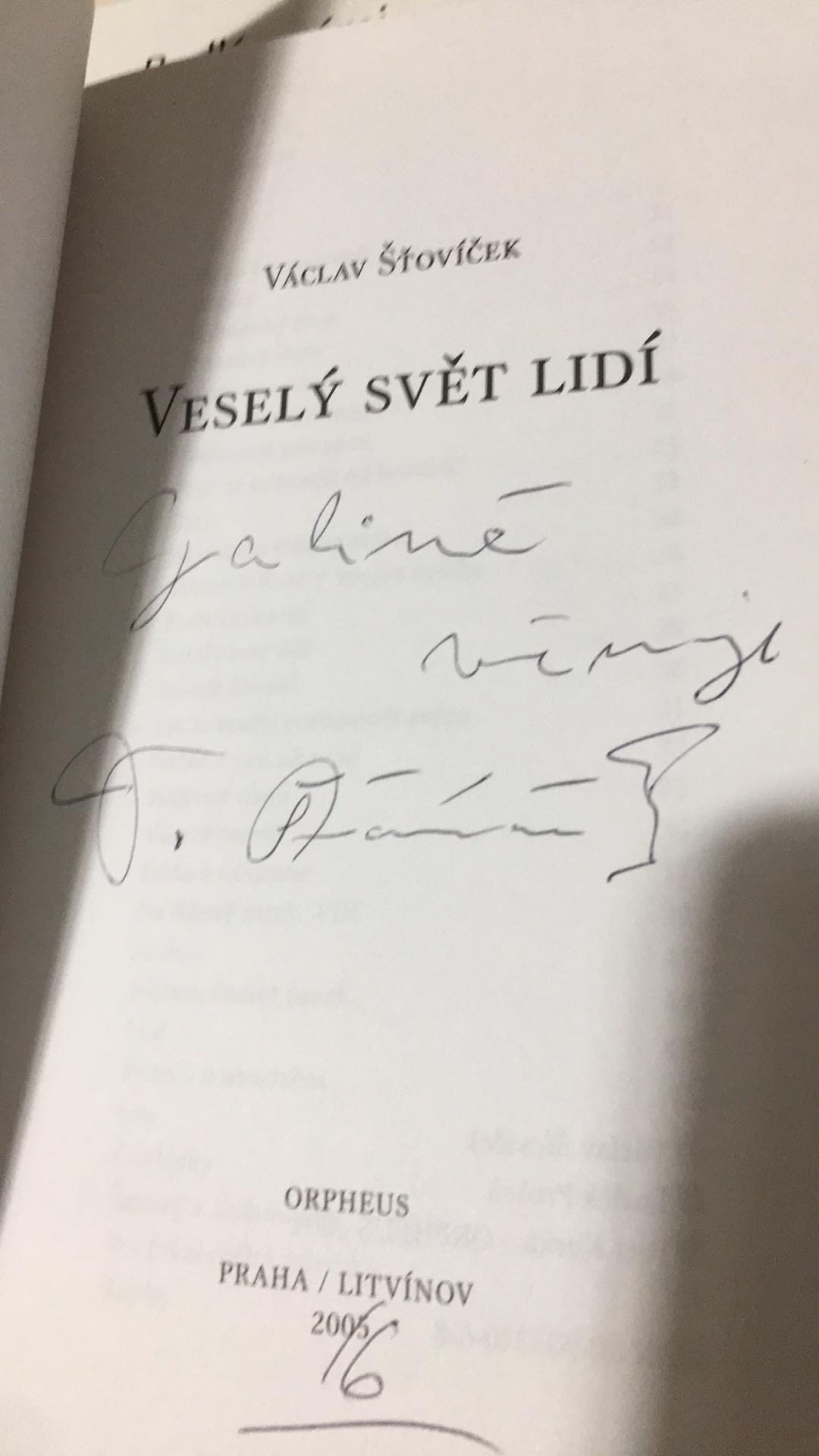 VÁCLAV ŠŤOVÍČEK - VESELÝ SVĚT LIDÍ