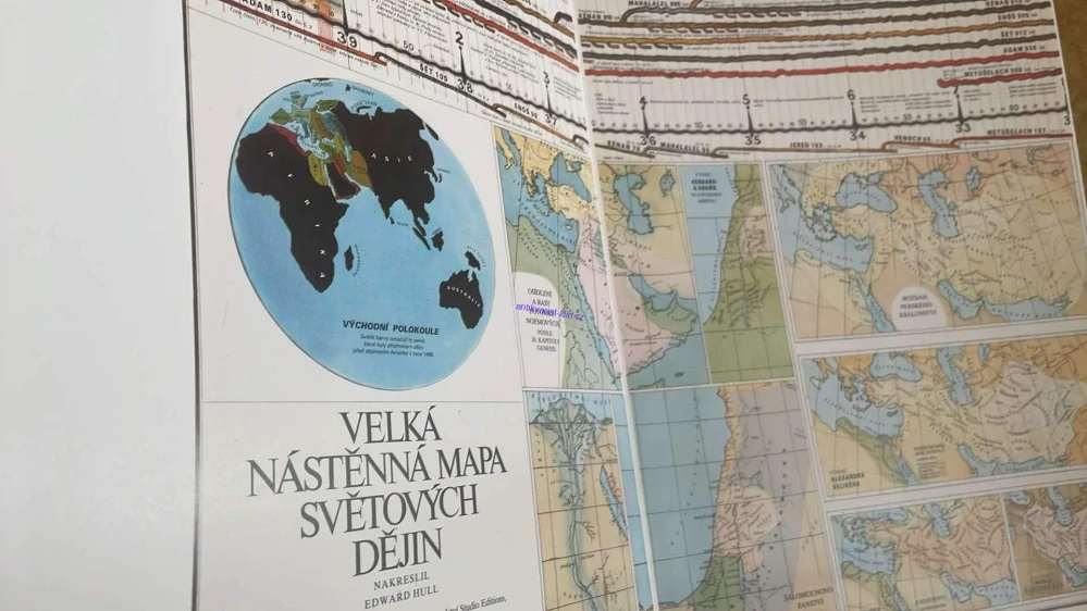 VELKÁ NÁSTĚNNÁ MAPA SVĚTOVÝCH DĚJIN