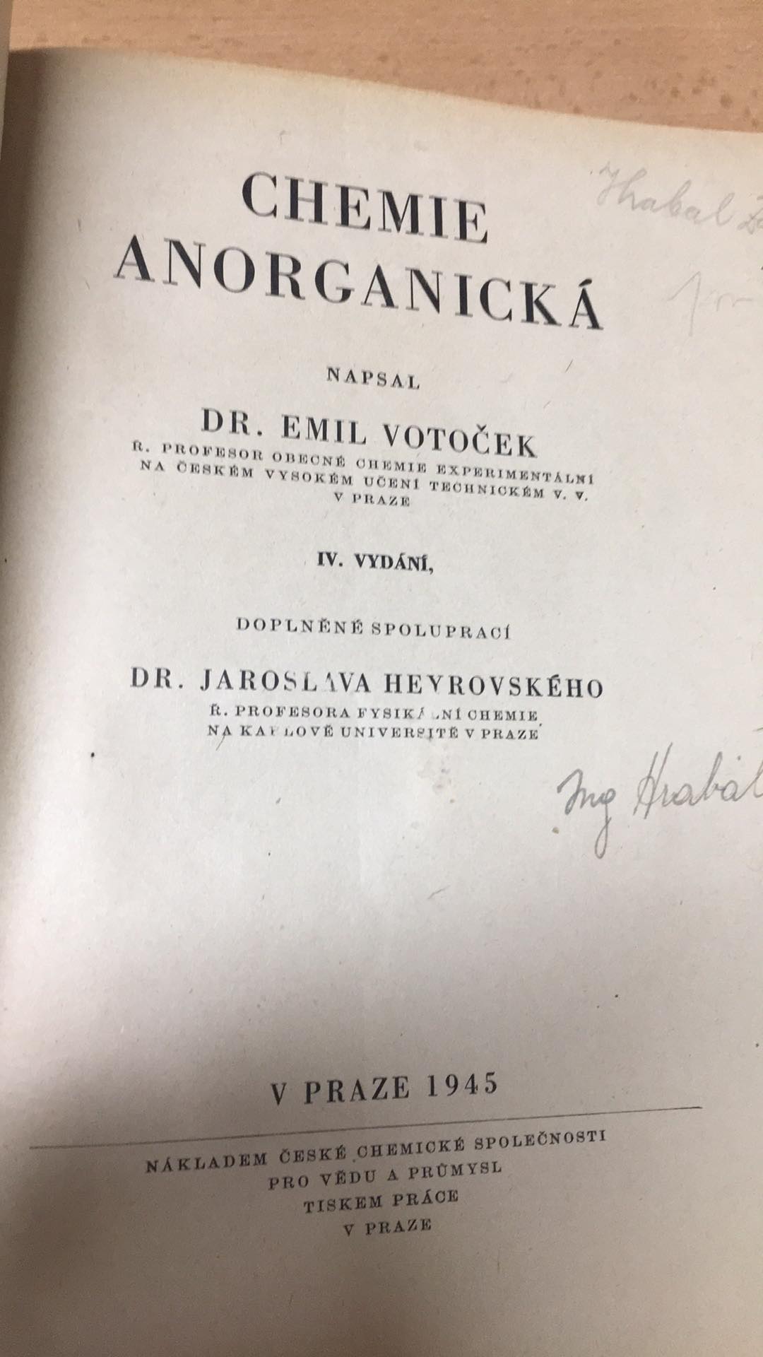 JOSEF HANUŠ - CHEMICKÁ TECHNOLOGIE