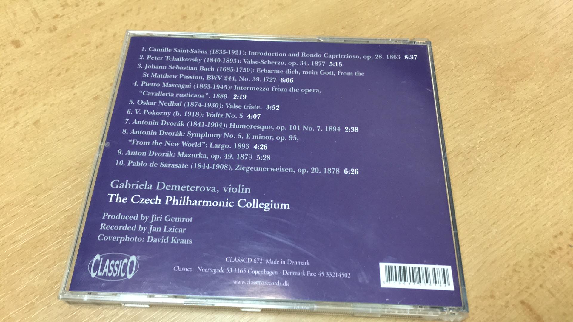 CD VIOLIN ENCORES GABRIELA DEMETEROVÁ