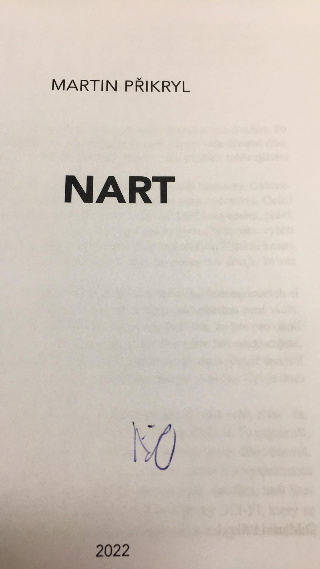 MARTIN PŘIKRYL - NART