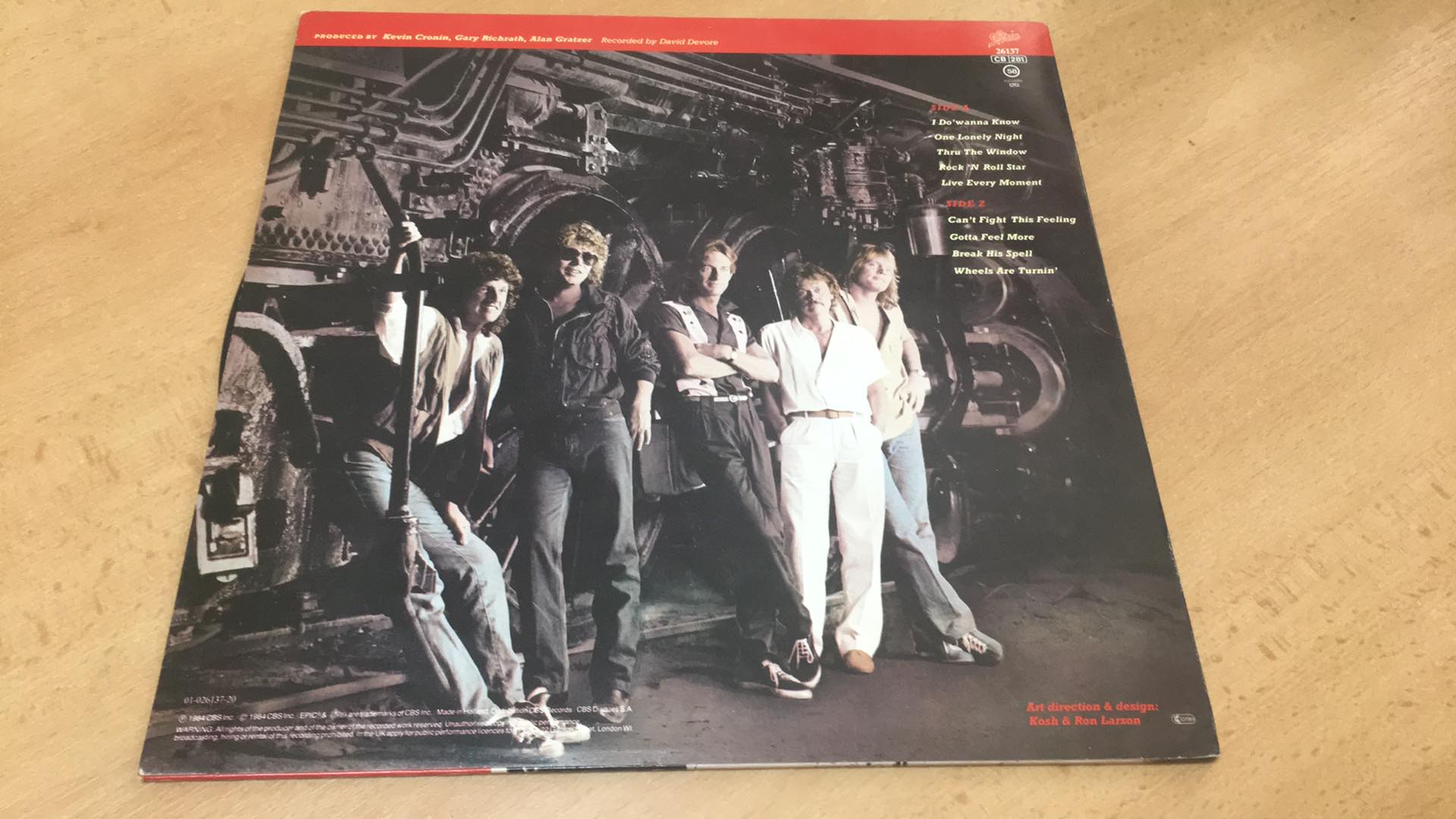 LP REO SPEEDWAGON - WHEELS ARE TURNIN