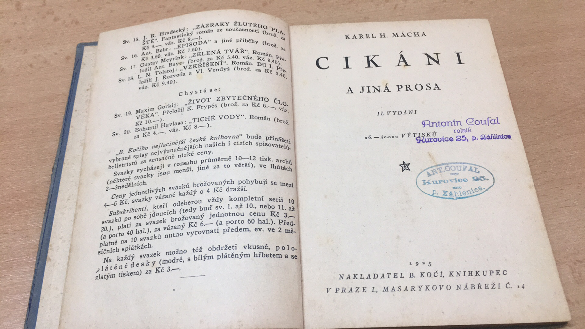 KAREL H. MÁCHA - CIKÁNI