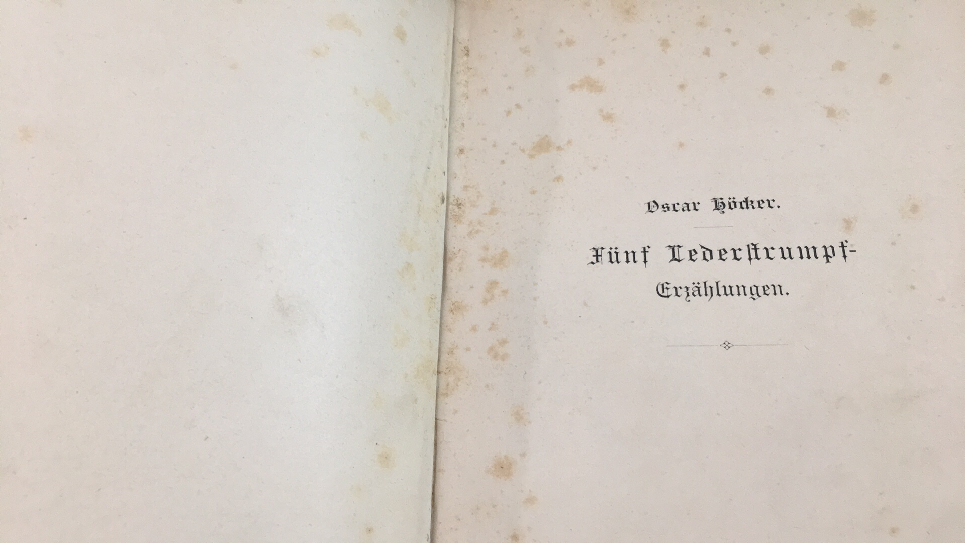 WALDLÄUFER - UND LEDERSTRUMPF ERZÄHLUNGEN