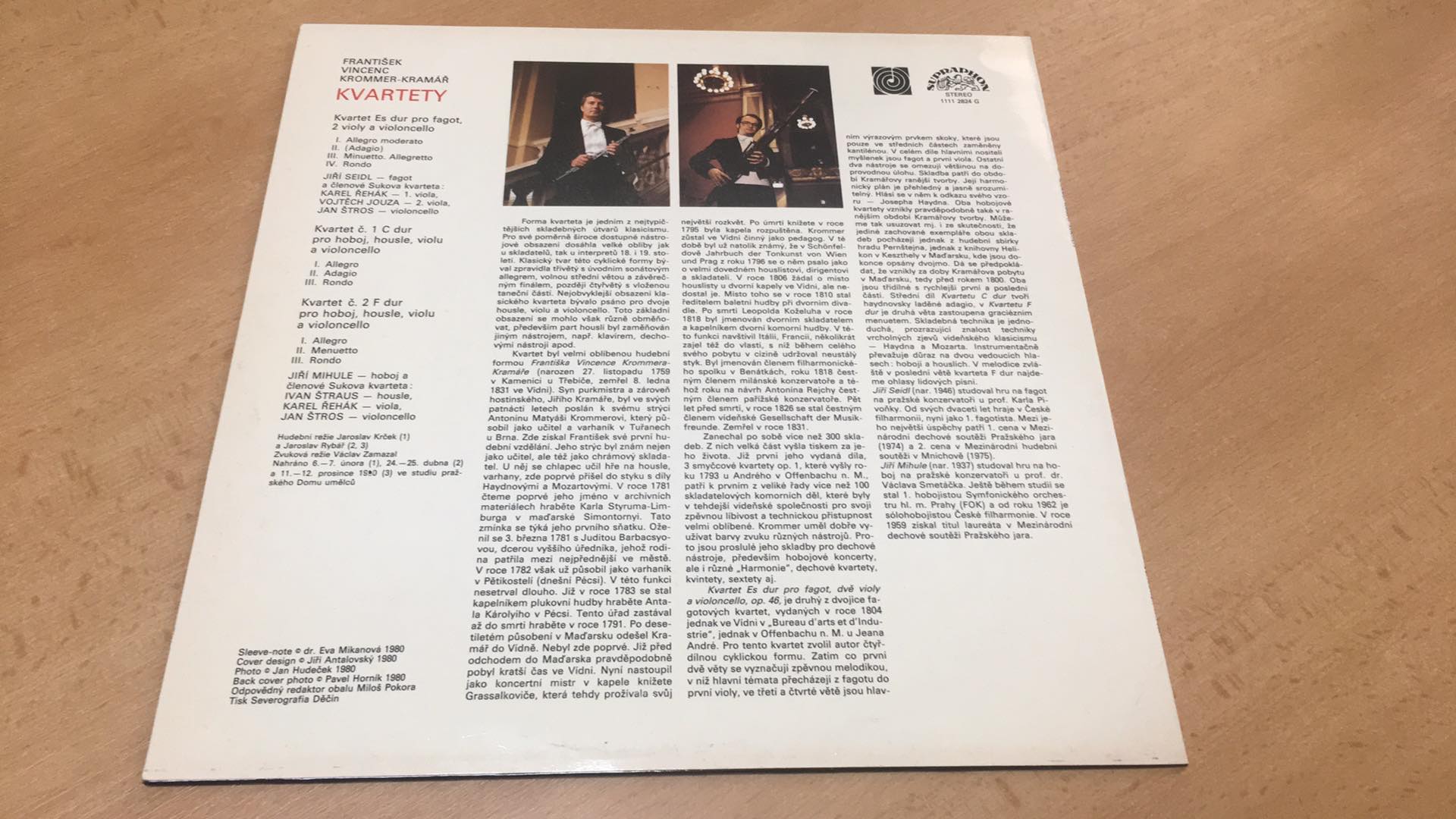 LP FRANTIŠEK VINCENC - KVARTETY