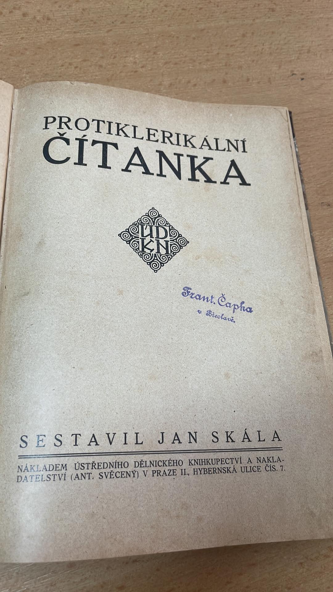 JAN SKÁLA - PROTIKLERIKÁLNÍ ČÍTANKA