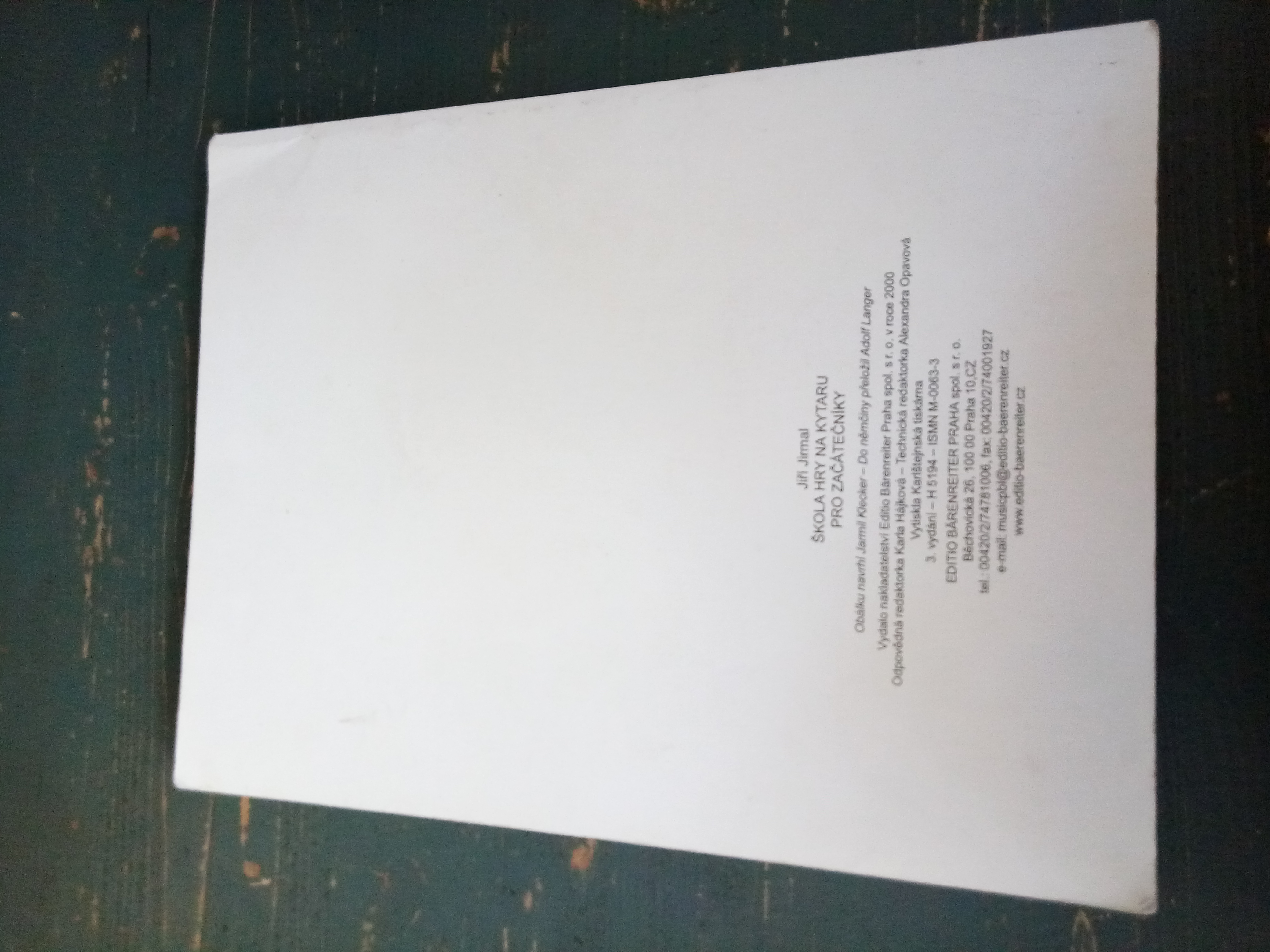 ANTONÍN BARTOŠ - ŠKOLA HRY NA KYTARU