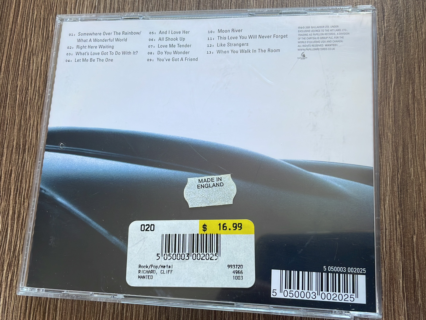 CD Cliff Richard Wanted