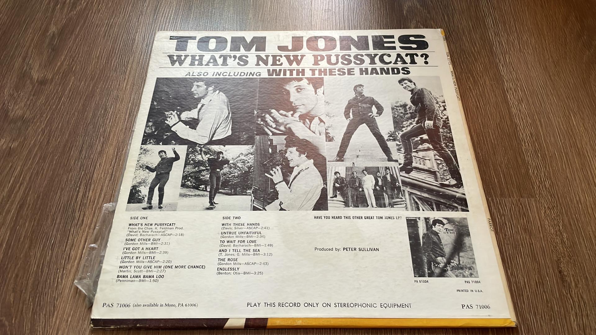 LP TOM JONES - WHAT'S NEW PUSSYCAT?