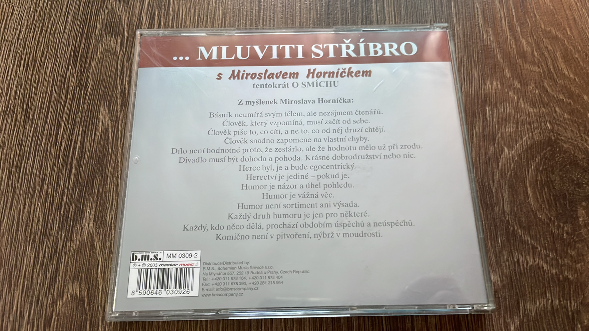 CD ...MLUVITI STŘÍBRO S MIROSLAVEM HORNÍČKEM