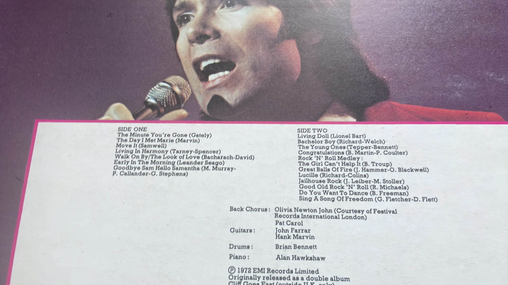 LP CLIFF RICHARD - LIVE!