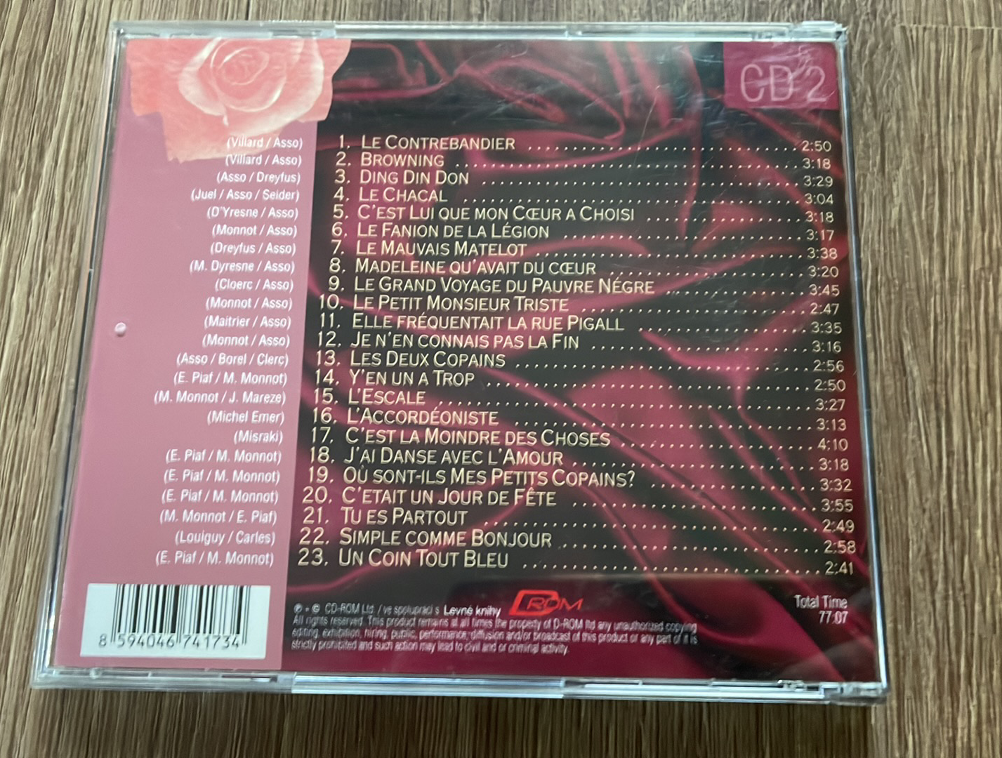 CD EDITH PIAF L'ACCORDÉONISTE