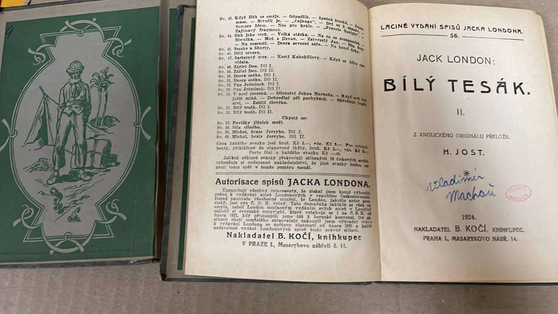 BÍLÝ TESÁK 1925