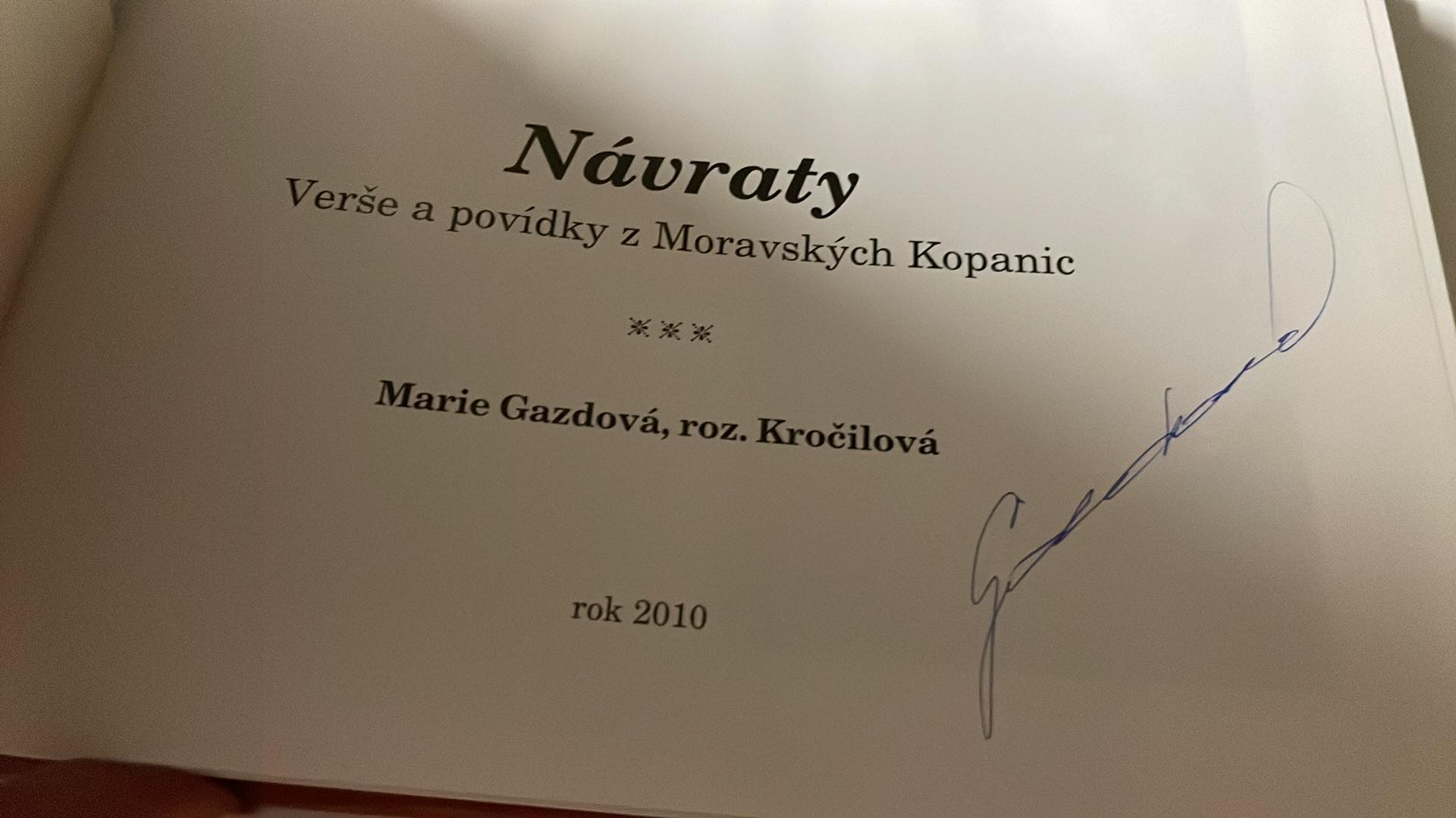 MARIE GAZDOVÁ - NÁVRATY