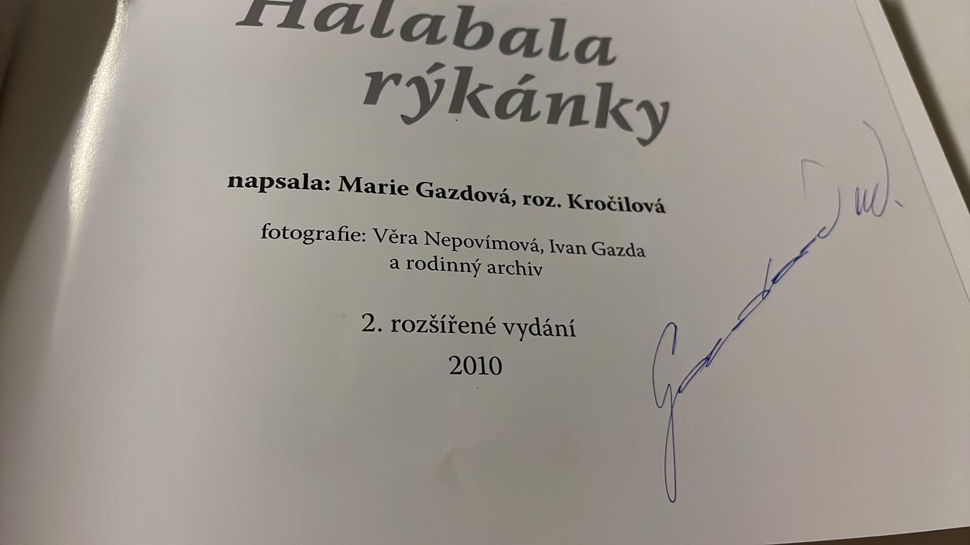 MARIE GAZDOVÁ - HALABALA RÝKÁNKY