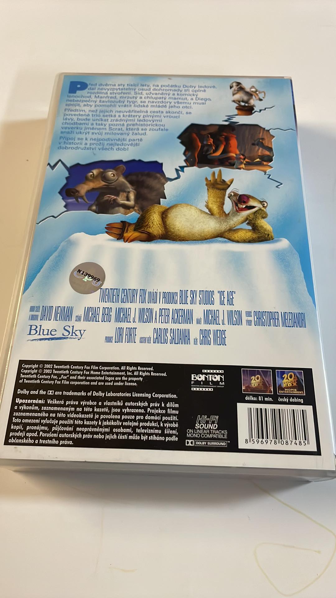 VIDEO KAZETA : DOBA LEDOVÁ