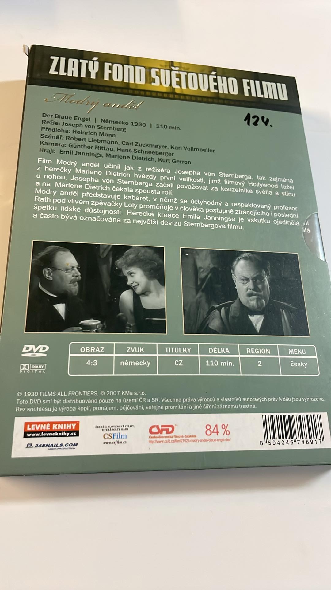 DVD MODRÝ ANDĚL