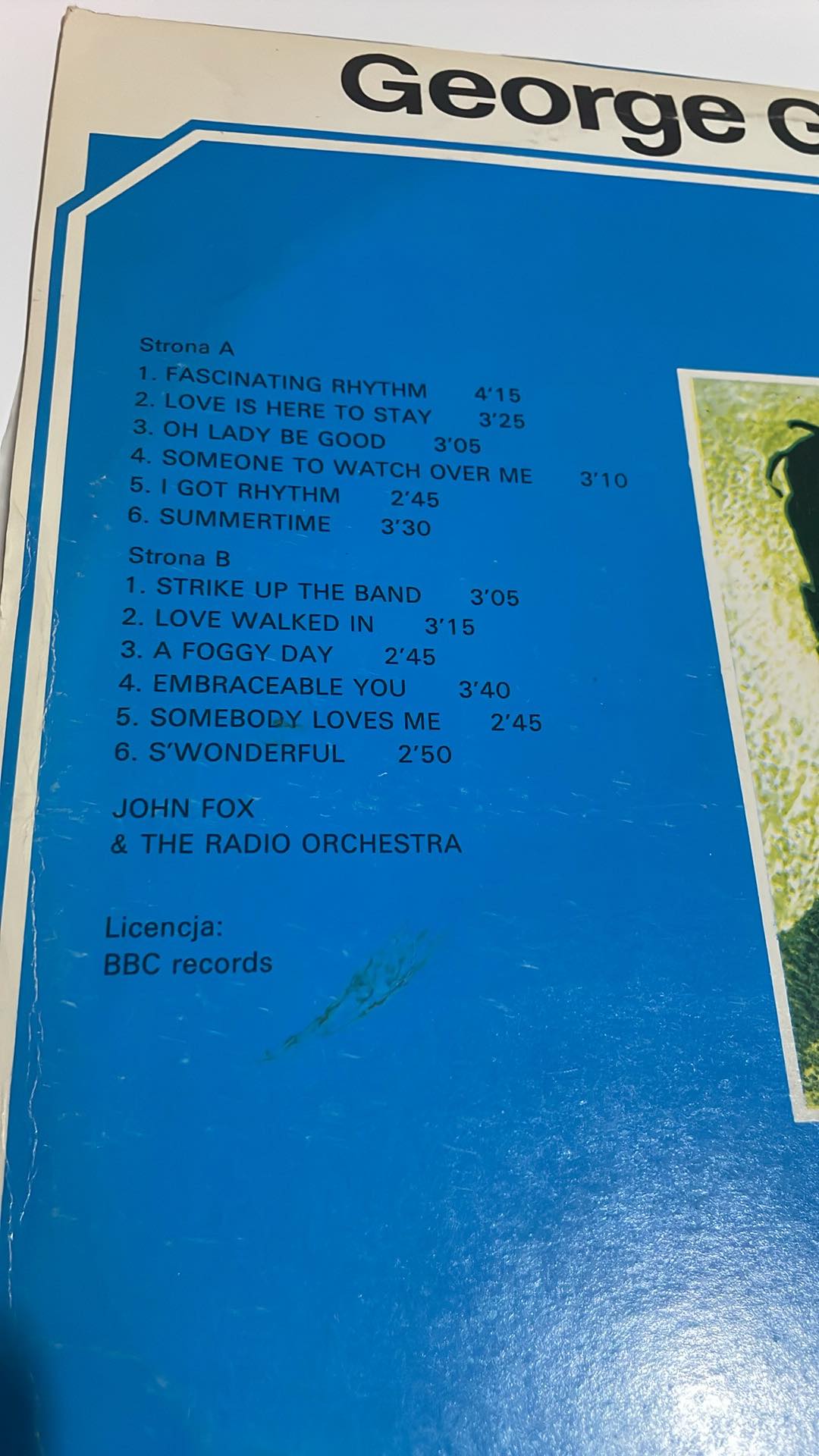 LP GEORGE GERSHWIN & JOHN FOX