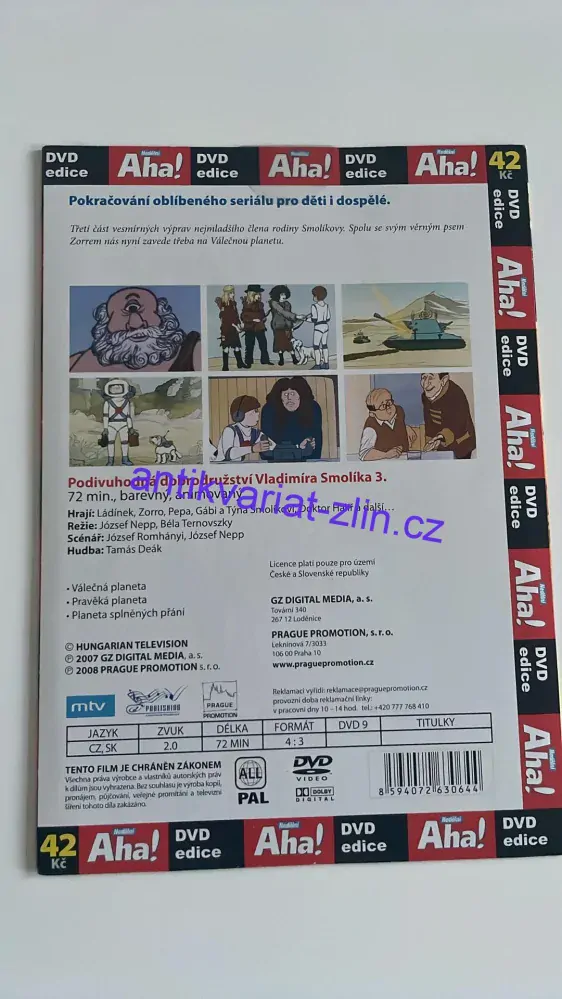 DVD PODIVUHODNÁ DOBRODRUŽSTVÍ VLADIMÍRA SMOLÍKA 3