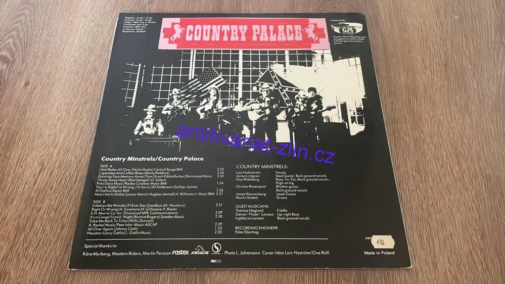 LP COUNTRY MINSTRELS : COUNTRY PALACE