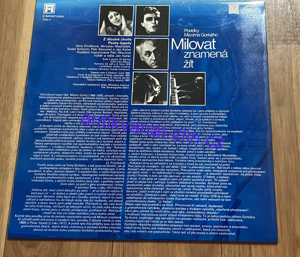 LP POVÍDKY MAXIMA GORKÉHO : MILOVAT ZNAMENÁ ŽÍT