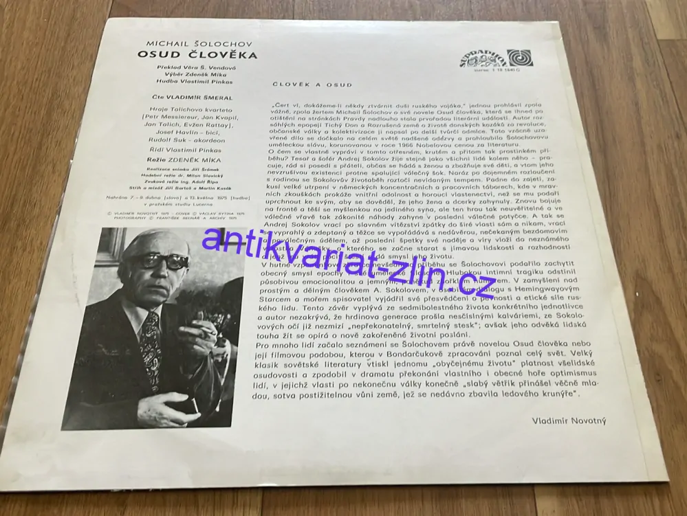 LP MICHAIL ŠOLOCHOV : OSUD ČLOVĚKA