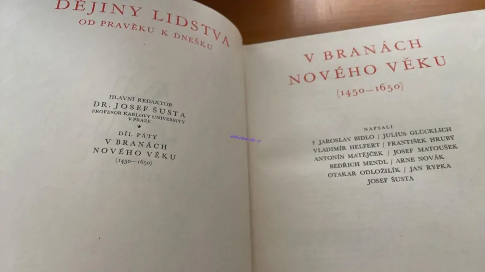 V BRANÁCH NOVÉHO VĚKU