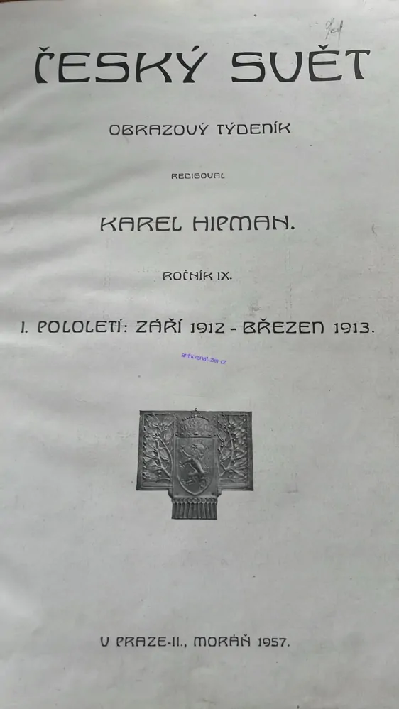 KAREL HIPMAN : ČESKÝ SVĚT