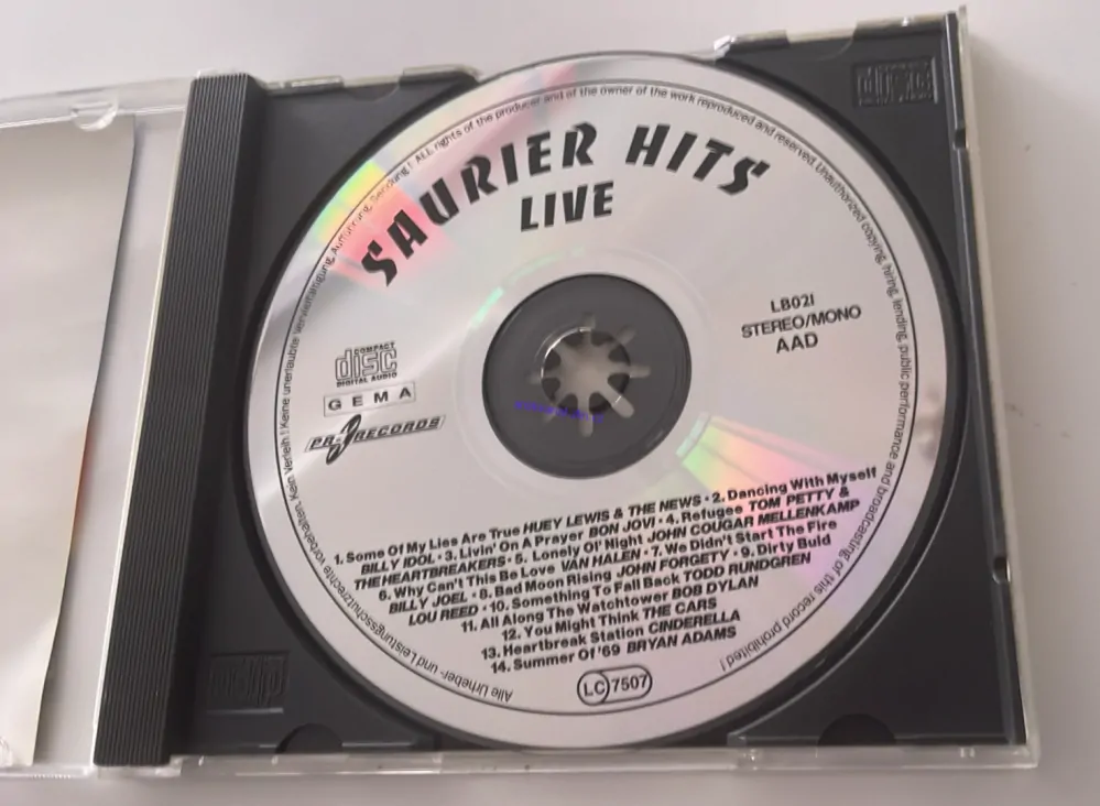 CD DISCO STARKE SAURIER HITS LIVE!