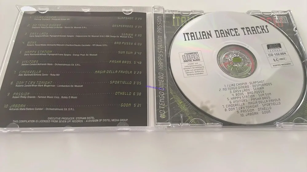 CD ITALIAN DANCE TRACKS
