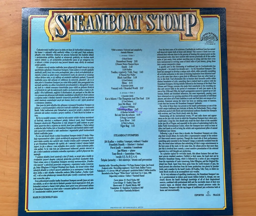 LP TONY BRYCH : STEAMBOAT STOMPERS