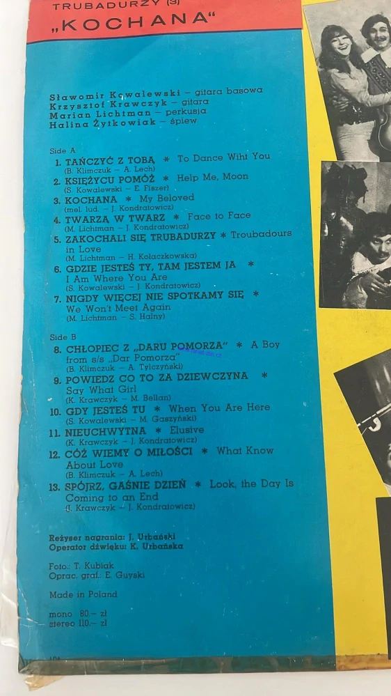 LP KOCHANA : TRUBADURZY