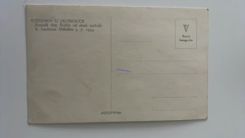POHLEDNICE : ŠTĚPÁNOV U OLOMOUCE