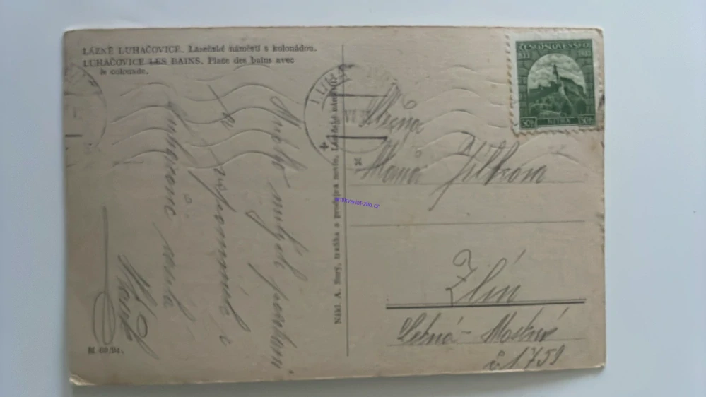 POHLEDNICE : LÁZNĚ LUHAČOVICE